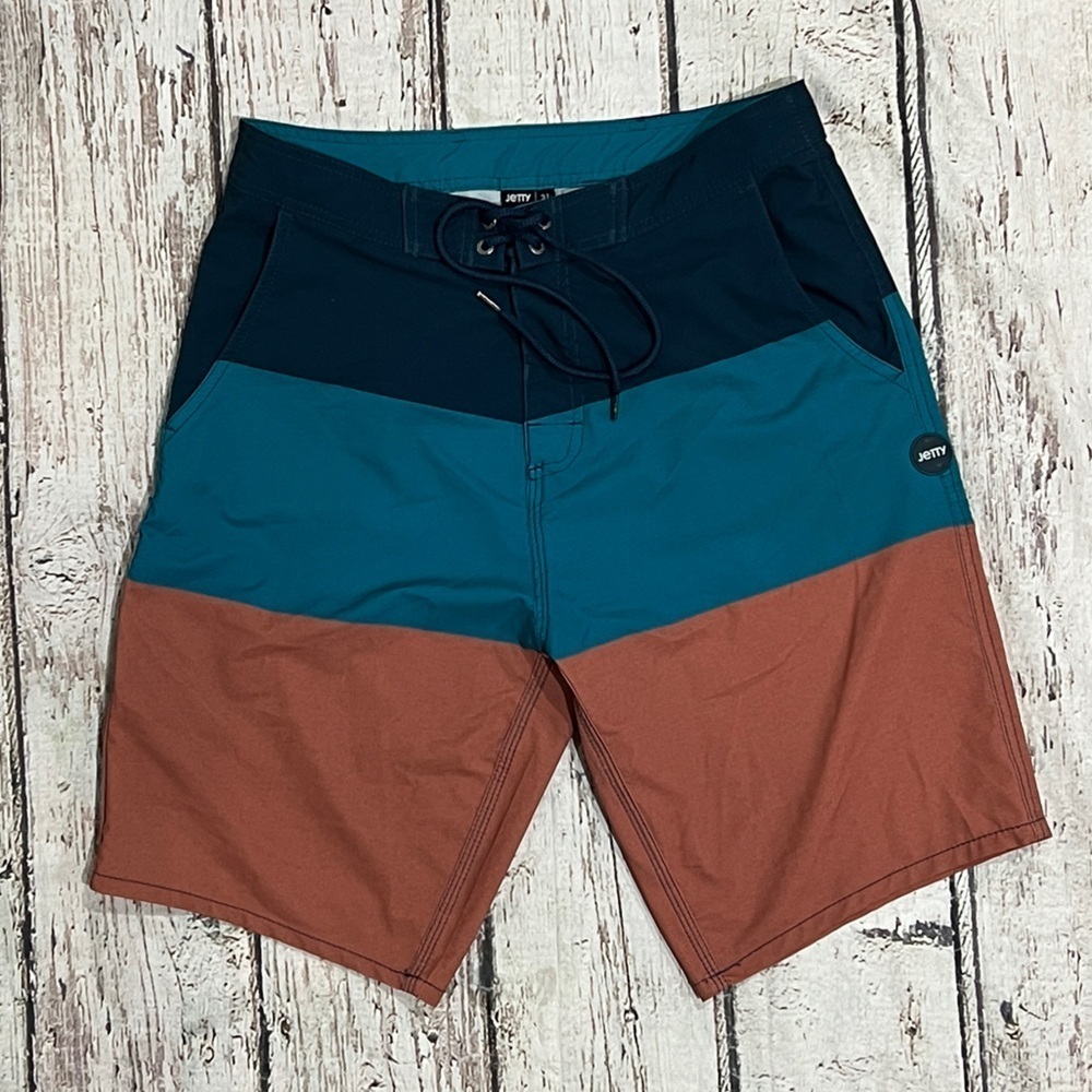 Jetty Board Shorts Swim Trunks Swimwear Swimsuit Mens Summer Beach